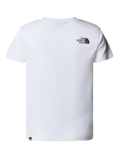 T-shirt bambino The North Face bianca con logo NORTH FACE | NF0A8EHGFN4
